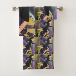 Lopend uit tijd bad handdoek