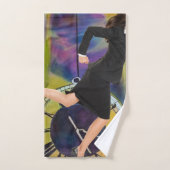 Lopend uit tijd bad handdoek (Handdoek)