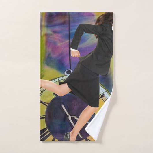 Lopend uit tijd bad handdoek (Handdoek)