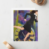 Lopend uit tijd notitiekaartje (Voorkant / Achterkant in situ)