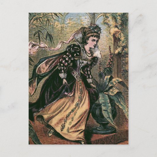 "Lopend van de  Illustratie van de Ball" Briefkaart (Voorkant)