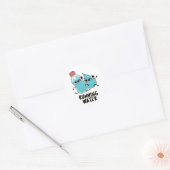 Lopend Water Grappige Water Pun Ronde Sticker (Envelop)