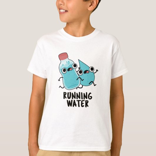 Lopend Water Grappige Water Pun T-shirt (Voorkant)
