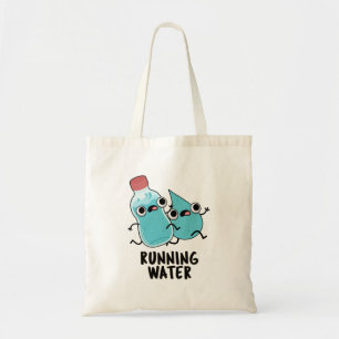 Lopend Water Grappige Water Pun Tote Bag
