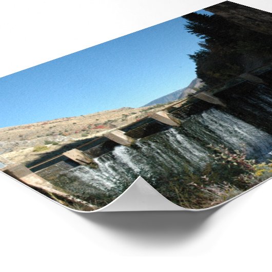 Lopend water poster (Hoek)