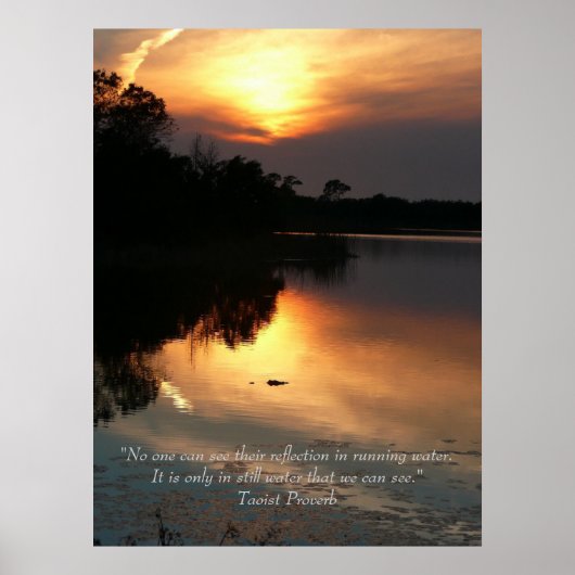 Lopend water - Poster (Voorkant)