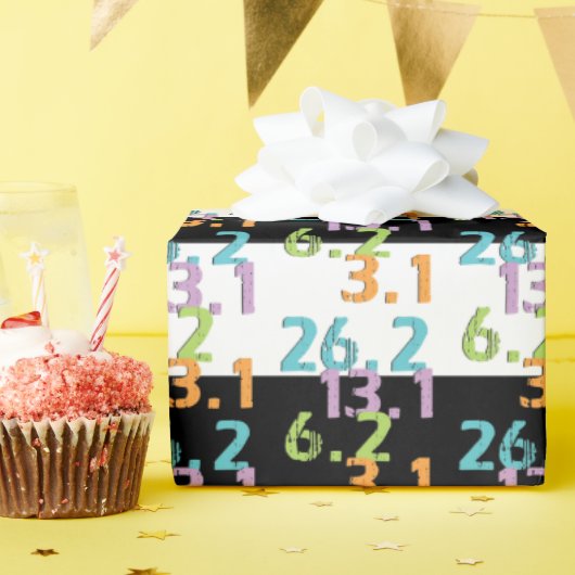 lopende afstanden voor lopers Verpakkingsdocument Cadeaupapier (Verjaardagsfeest)