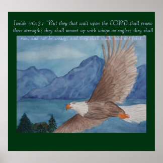 Lopende arend poster