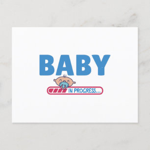 lopende baby briefkaart