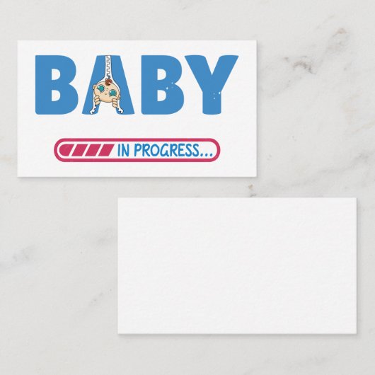 lopende baby visitekaartje (Voorkant / Achterkant)