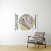 Lopende beelden van vluchtelingenwater wandkleed (In Situ (horizontaal))