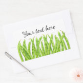 Lopende bonen rechthoekige sticker (Envelop)