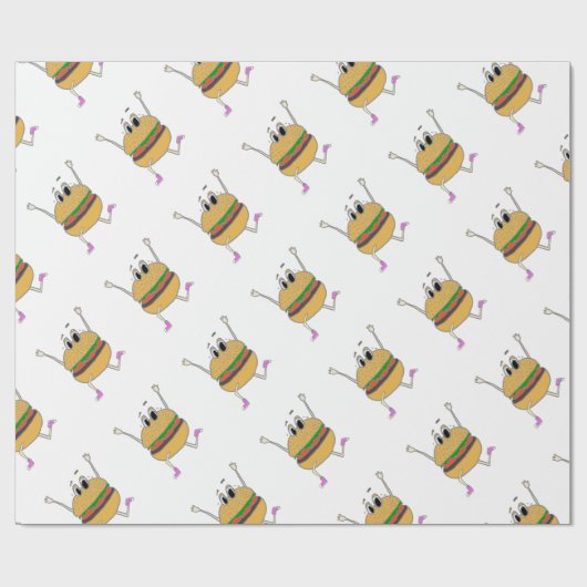 lopende burger cadeaupapier (Vlak)