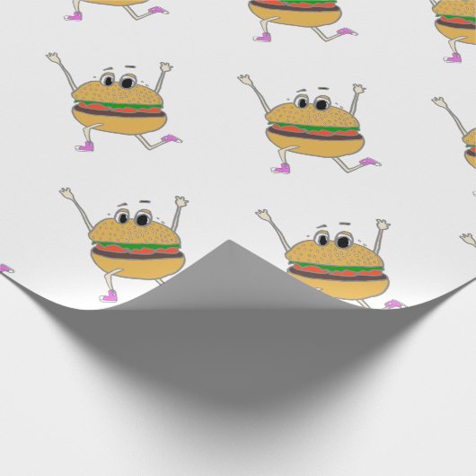 lopende burger cadeaupapier (Hoek)