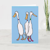 Lopende eenden kaart (Voorkant)