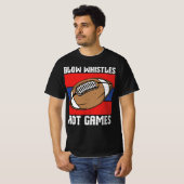 Lopende fluitjes geen games t-shirt (Voorkant volledig)