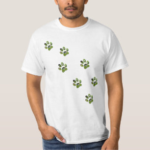 Lopende "fox terrier Paw Prints", T-shirt