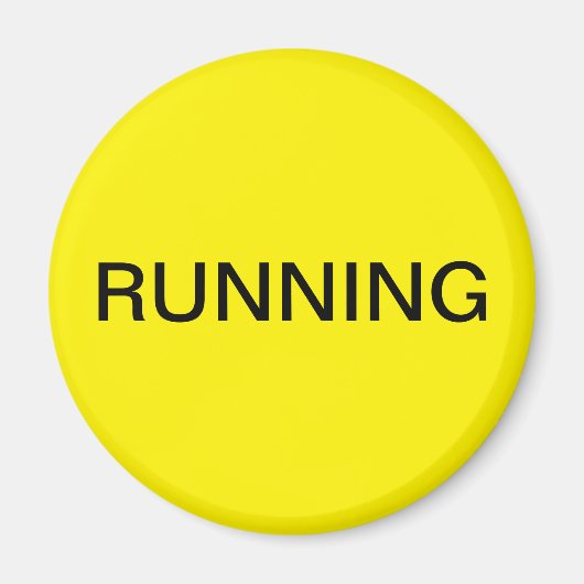 Lopende gele vaatwasser magneet (Voorkant)