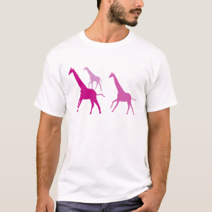 Lopende Giraffes (Paars) T-shirt