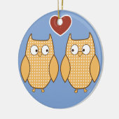 Lopende hartliefde keramisch ornament (Links)