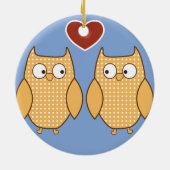 Lopende hartliefde keramisch ornament (Achterkant)