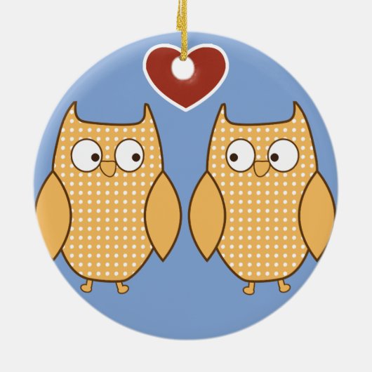 Lopende hartliefde keramisch ornament (Achterkant)