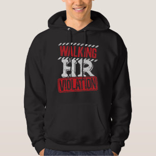 Lopende HR-overtreding Funny Kantoor Co-Worker Hoodie