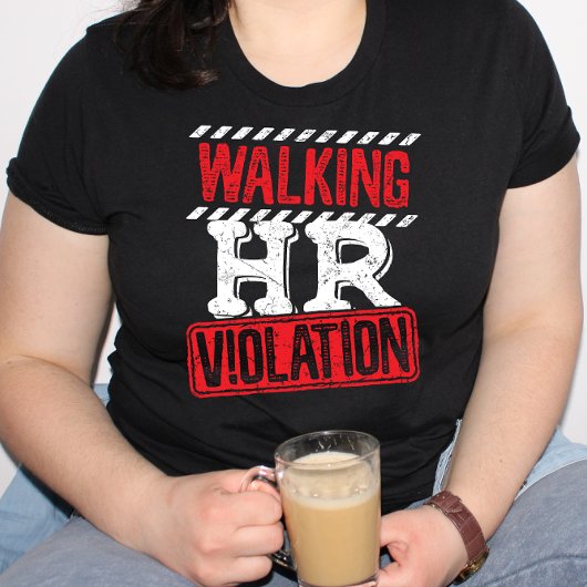 Lopende HR-overtreding Funny Kantoor Co-Worker T-shirt