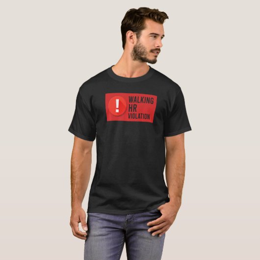 Lopende HR-overtreding Human Resource Nightmare Me T-shirt (Voorkant volledig)