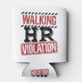 Lopende HR-overtreding Human Resources Nightmare Blikjeskoeler (Achterkant)