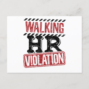 Lopende HR-overtreding Human Resources Nightmare Briefkaart