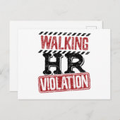 Lopende HR-overtreding Human Resources Nightmare Briefkaart (Voorkant / Achterkant)