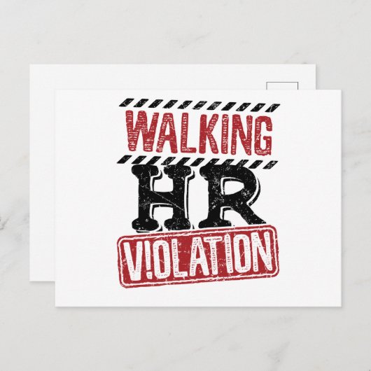 Lopende HR-overtreding Human Resources Nightmare Briefkaart (Voorkant / Achterkant)