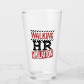 Lopende HR-overtreding Human Resources Nightmare Glas (Voorkant)