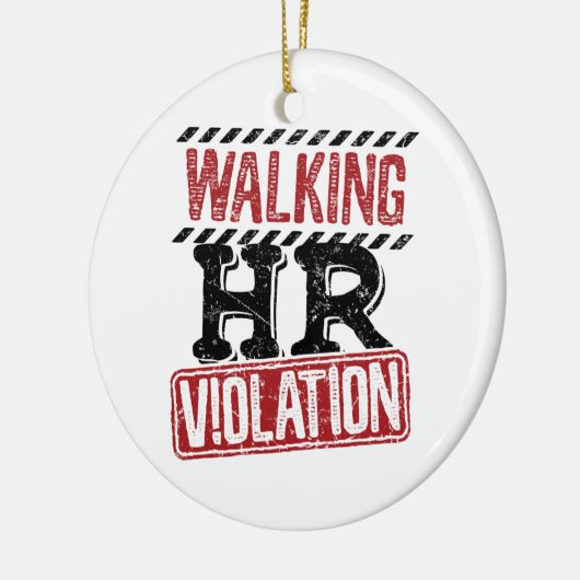 Lopende HR-overtreding Human Resources Nightmare Keramisch Ornament (Links)