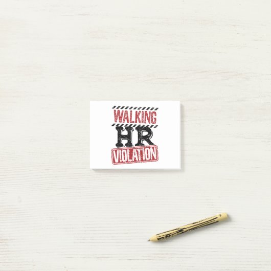 Lopende HR-overtreding Human Resources Nightmare Post-it® Notes (Op bureau)