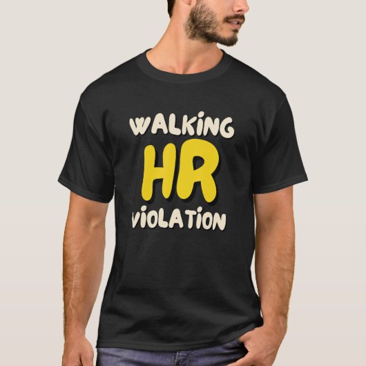 Lopende HR-overtreding Meme 1 T-shirt (Voorkant)
