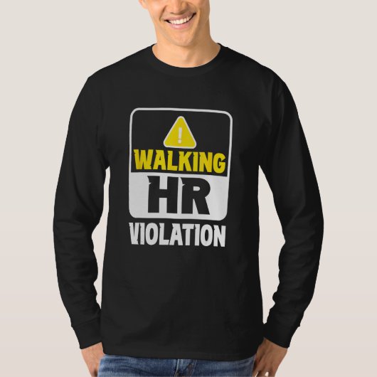 Lopende Hr Overtreding Taak Human Resources Profes T-shirt (Voorkant)