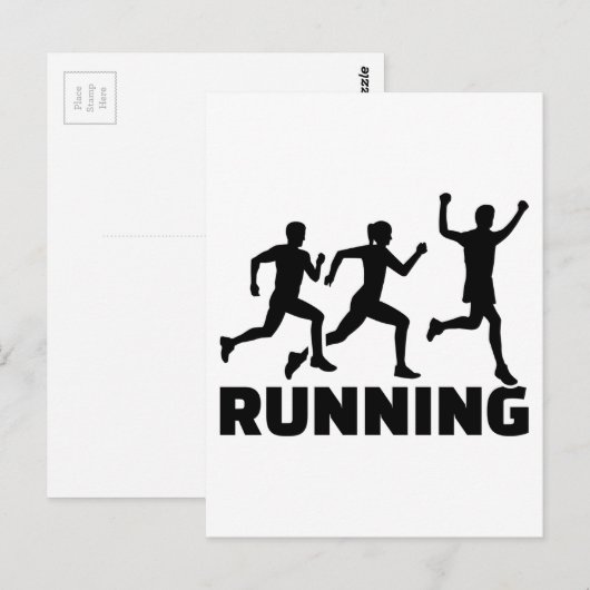 Lopende kampioen briefkaart (Voorkant / Achterkant)