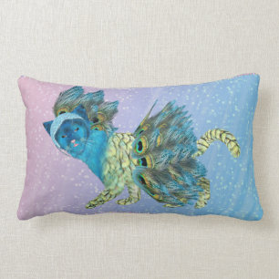 Lopende Kat van Peacock 1 Lumbar Pillow Kussen