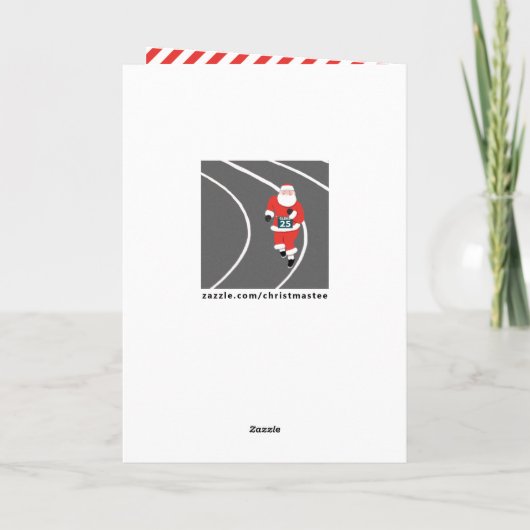 Lopende Kerstmis Feestdagen Kaart (Achterkant)