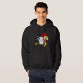 Lopende kip hoodie (Voorkant volledig)