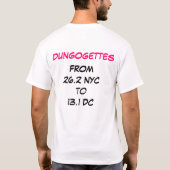 Lopende koe met tutu t-shirt (Achterkant)