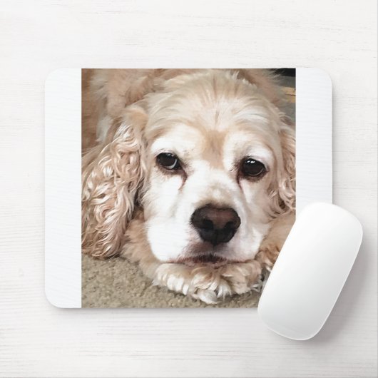 ***LOPENDE KOPER SPANIEL** MUISMAT (Met muis)