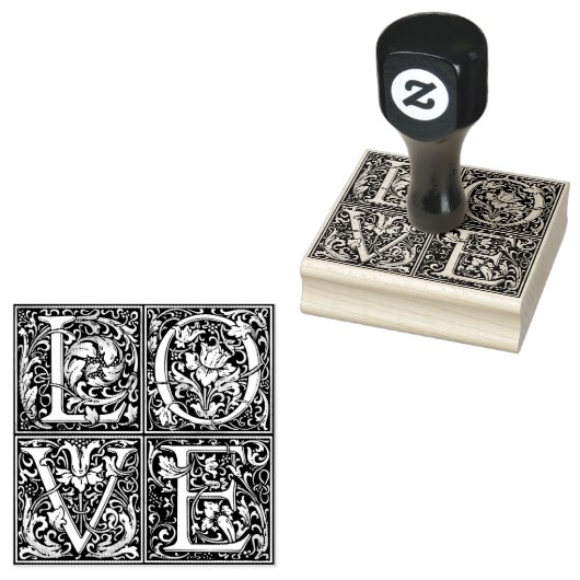 LOPENDE letters Rubberstempel (Gestempeld)