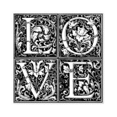 LOPENDE letters Rubberstempel (Afrduk)