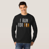 Lopende looppas ik loop voor 1 un. t-shirt (Voorkant volledig)