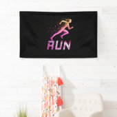 Lopende meisjes - runners spandoek (Insitu)