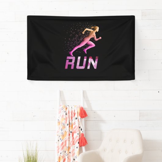 Lopende meisjes - runners spandoek (Insitu)