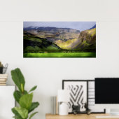 Lopende paarden IJsland Poster (Thuiskantoor)